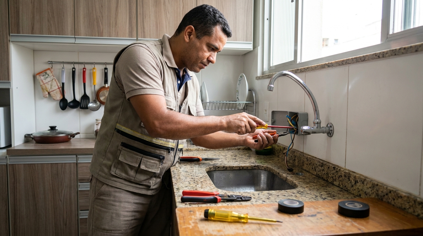 Instalação em Cozinha ou Área Gourmet em Florianópolis‑SC